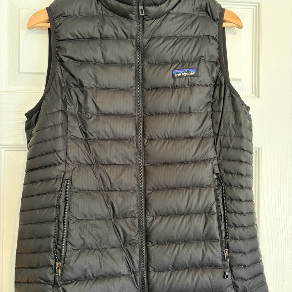 Patagonia Black Quilted Down Insulated Vest
